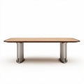 Table rectangulaire en bois et métal 240 x 100 x 75cm pour bureau ou salle à manger